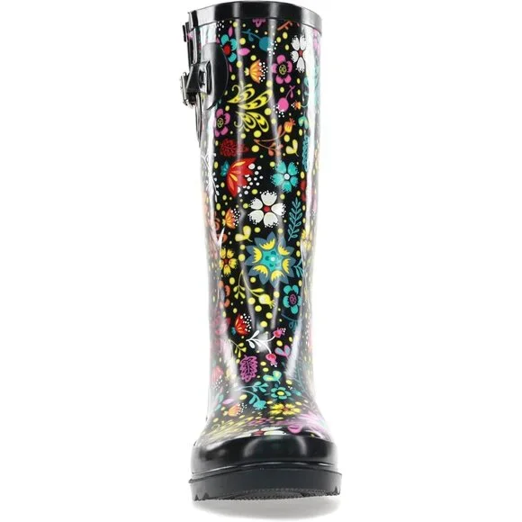 ✨Women Black Chief Tall Waterproof Rain Boot Comfortabel Outdoor Garden Shoes